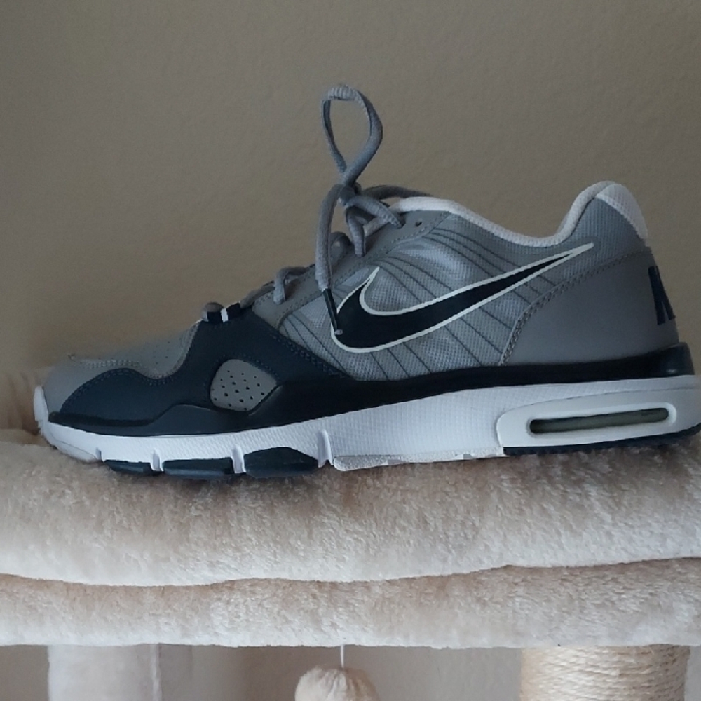Nike Trainer 1 Gray and Blue Athletic Shoes Size 10 - Picture 2 of 8